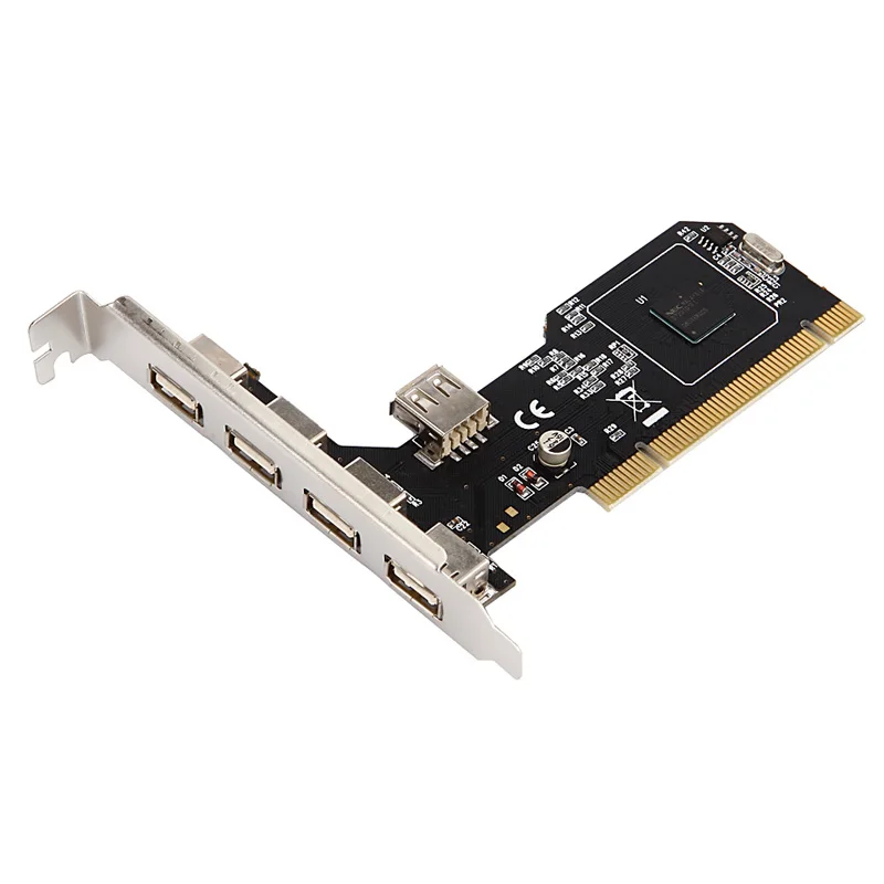 Плата расширения ANDDEAR USB2.0 для настольного ПК адаптер PCI 5 usb 2 0 настенная плата с
