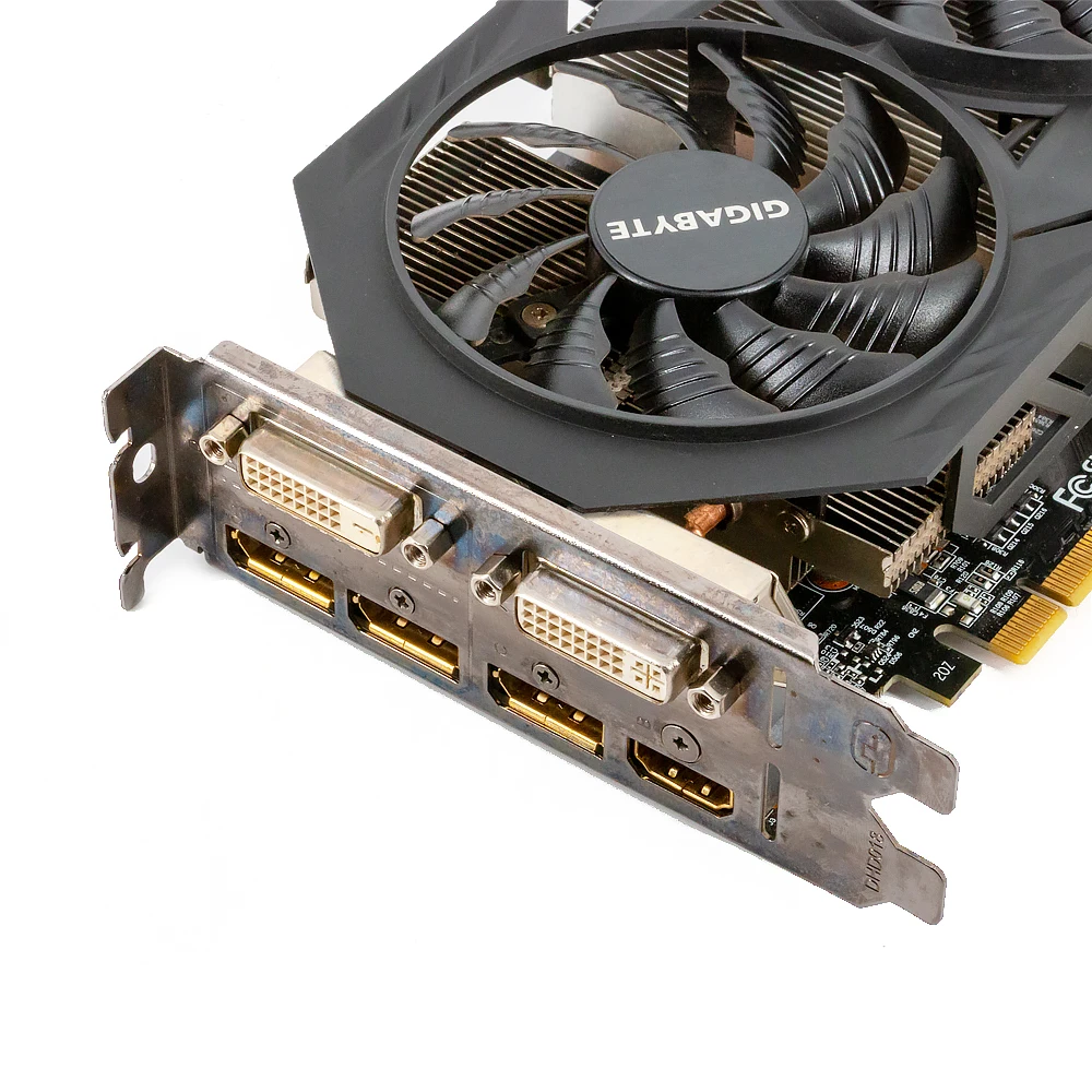 Gigabyte GV N970WF3OC 4GD оригинальные графические карты 256Bit GTX 970 4G GDDR5 видеокарта 2 * DVI 1 HDMI 3 DP