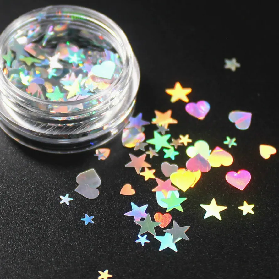 

1 Bottle 9 Optional Monochrome Eye Powder Shadow Women Beauty Eye Make Up Shinning Glitter Powder Makeup Star A Heart CHTY03