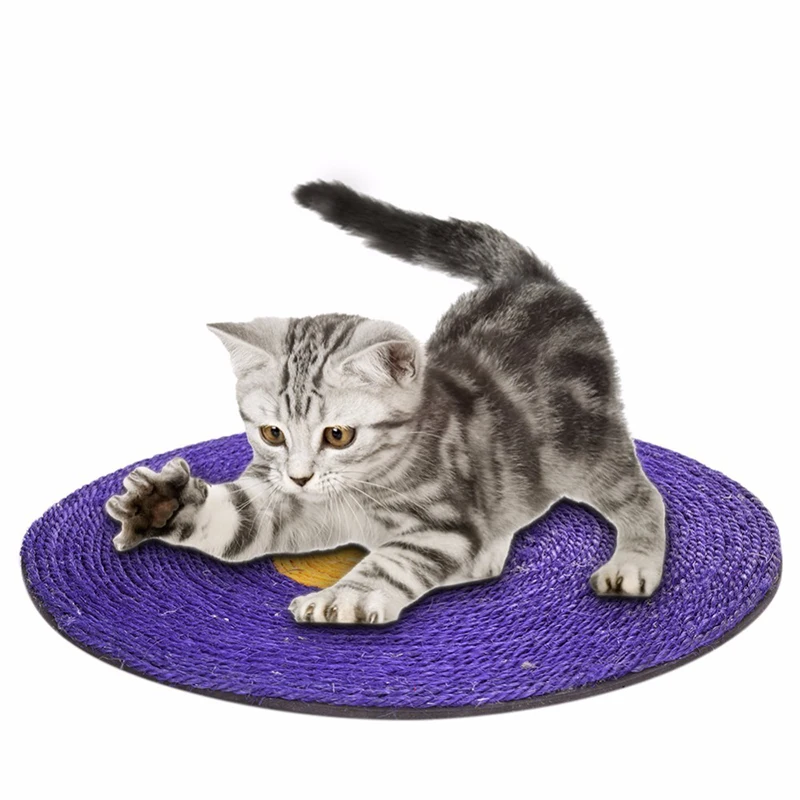 Cat Scratcher Pad Exclusive Version Hand Made Round Sisal Hemp