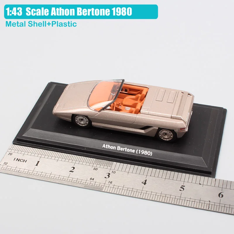 1:43 малый масштаб Горячая роскошь LEO Athon Bertone 1980 концепт машинки паук Металл литье под давлением коллекционные модели игрушки для мальчиков золото