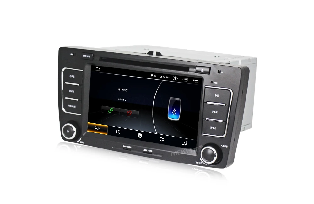 Cheap 2Din Android8.0 free shipping mic gift car audio for Skoda Octavia A5 car dvd player gps navigator bluetooth rds with map gift 21