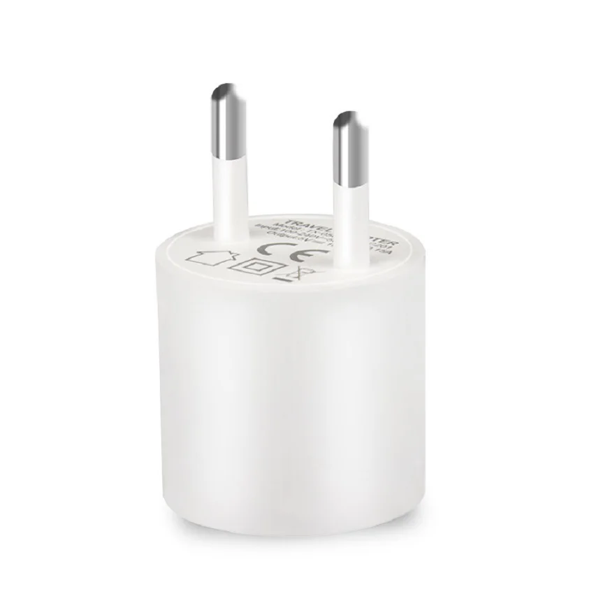 CE Certified Round USB Wall Charger EU Plug, 100pcs/lot Universal USB