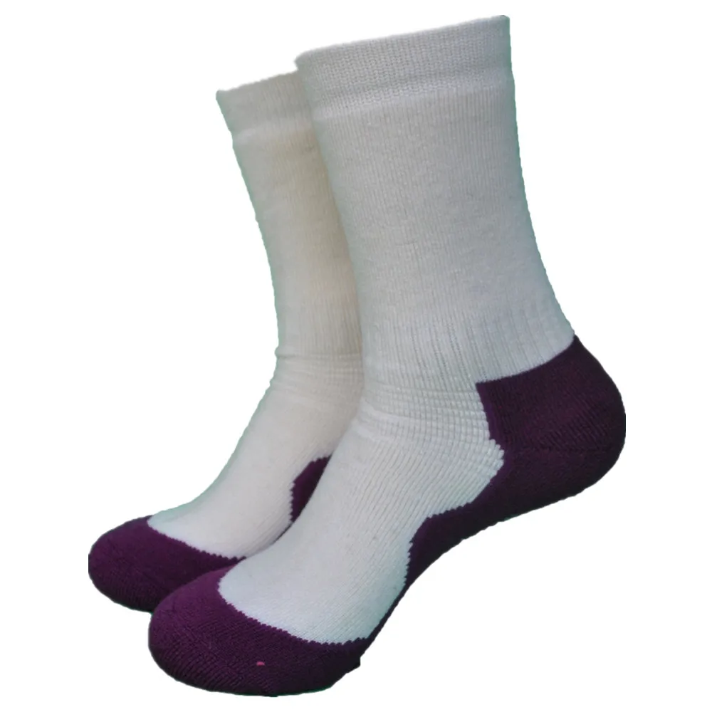 1 пара, плотные махровые походные носки армейского зеленого цвета, мужские носки, 70% мериносовая шерсть, черные женские носки - Цвет: Фиолетовый