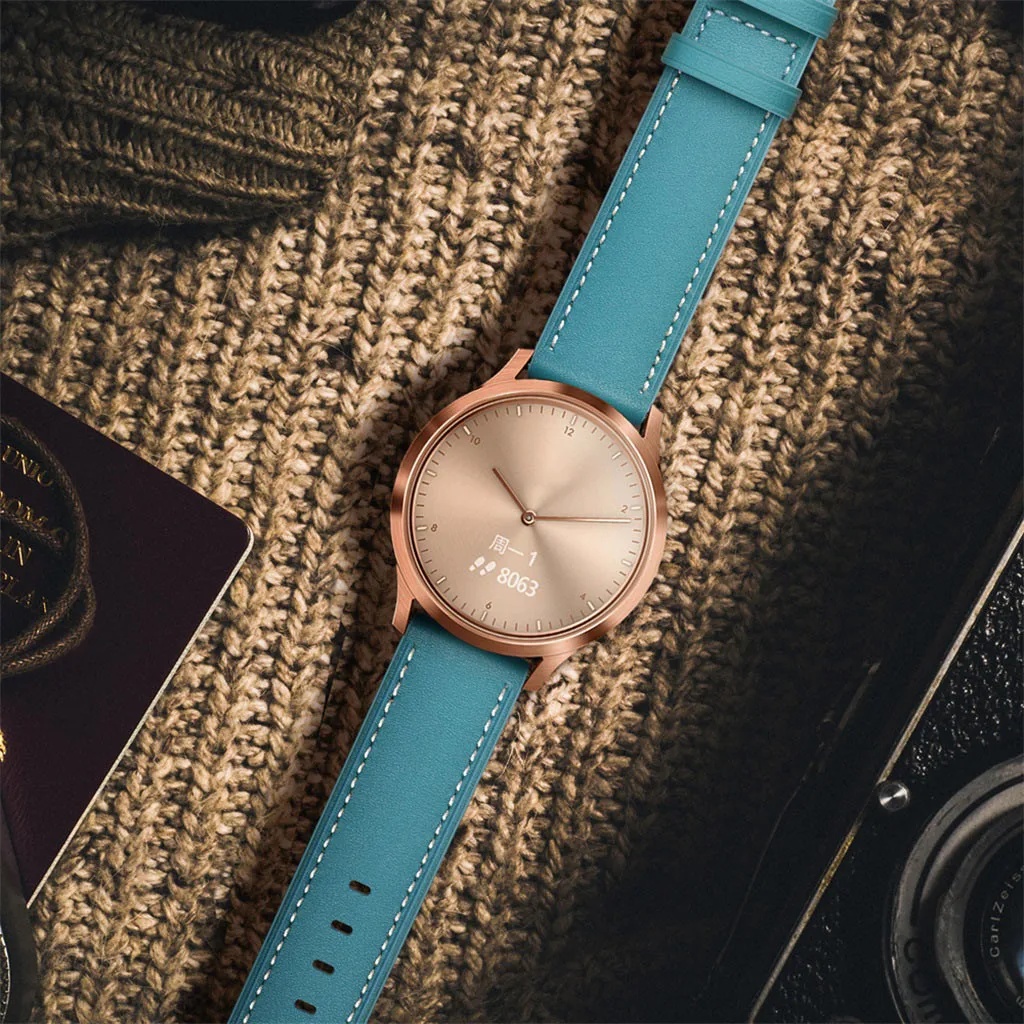 Сменный браслет наручных часов ремешок для умных часов Garmin Vivomove HR сменный Браслет наручных часов кожаный ремешок для часов
