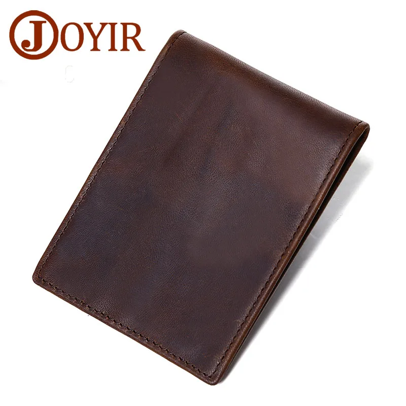 

Vintage Genuine Leather Men Driver's License Wallet Credit Card Holders Thin Purse Card Holder for Male Gift ID Holder