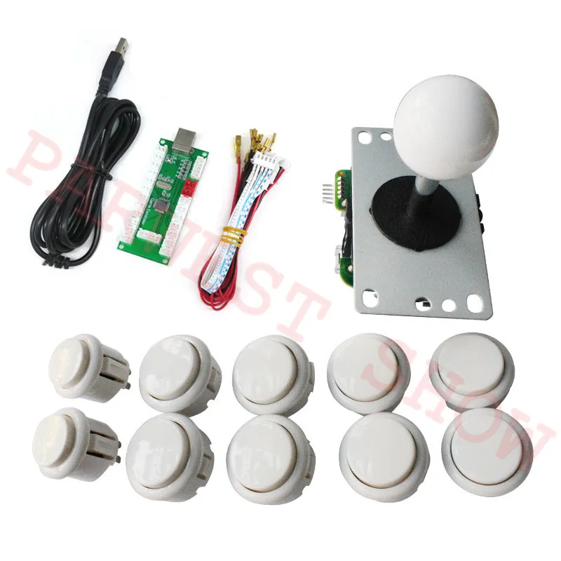 Высококачественный аркадный джойстик DIY Kit Zero Delay игровой светодиодный USB энкодер