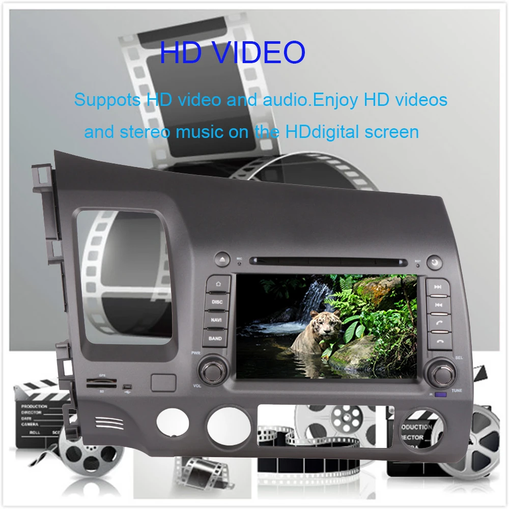 Perfect Octa Core Android 9.0 Car Head Unit for Honda Civic 2006-2011 Left Hand Driving DVD with Radio RDS BT WIFI Car GPS Navigation 4