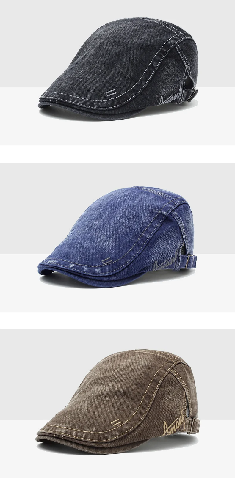 TOHUIYAN Мужские Винтажные хлопковые газетные кепки Gorras Para Hombre Duckbill Hat Baker Boy Golf Peaked головные уборы мужские повседневные таксисты Ivy головные уборы