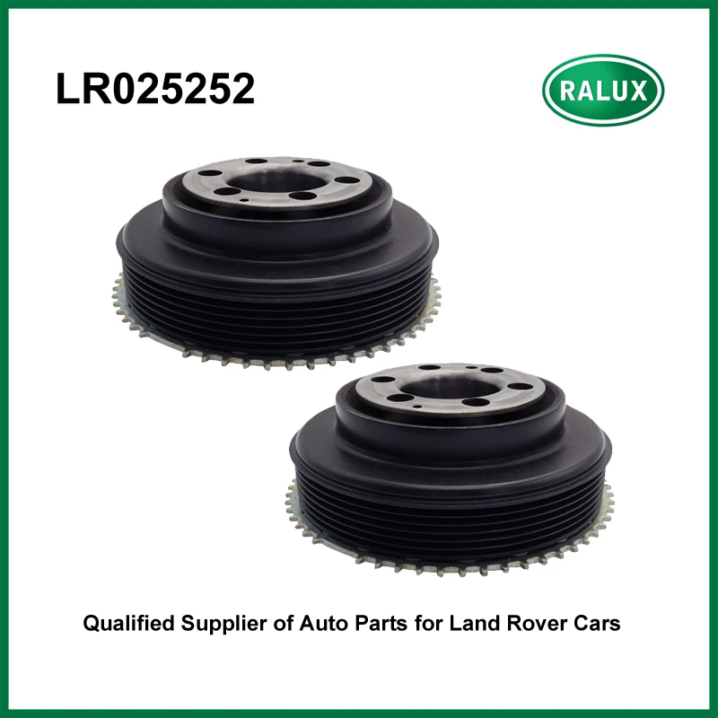 New Set of 2 PCS crankshaft pulley for LR Freelander 2 Range Rover