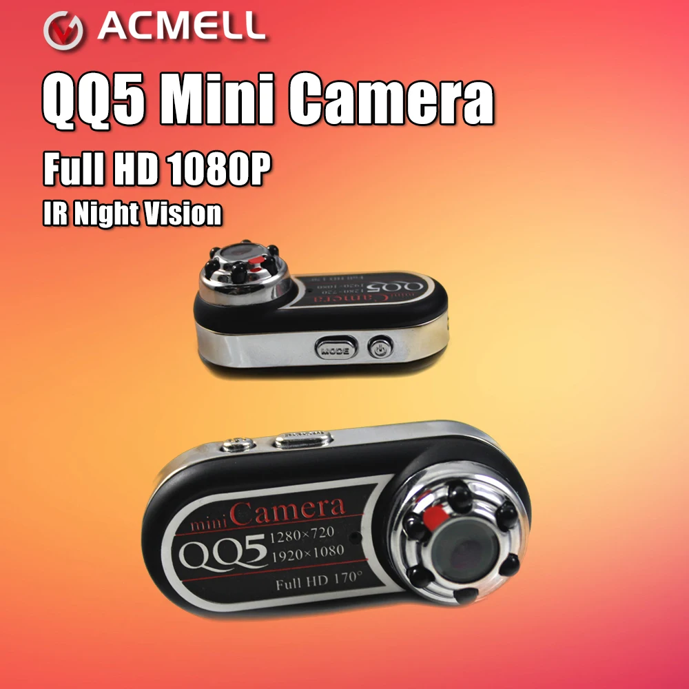QQ5 Camera Espion Full HD 1080P 720P Night Vision DVR Mini Camera Camcorder 12MP Webcam 170