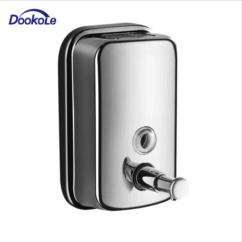 Commercial Stainless Steel Wall Mount Shower Pump 800ml Shampoo Soap Dispensers 