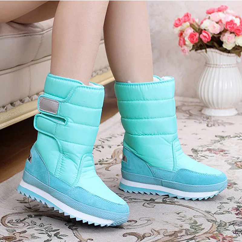 Women boots 2018 colorful snow boots fashion new arrivals