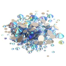 Super Nails Glitter Lt.Sapphire AB Flatback Non HotFix Crystal Rhinestones For Nail Art Decoration Shoes And Dancing Decoration Nail Art Super Nails Glitter Lt.Sapphire AB Flatback Non HotFix Crystal Rhinestones For Nail Art Decoration Shoes And Dancing Decoration Nail Art