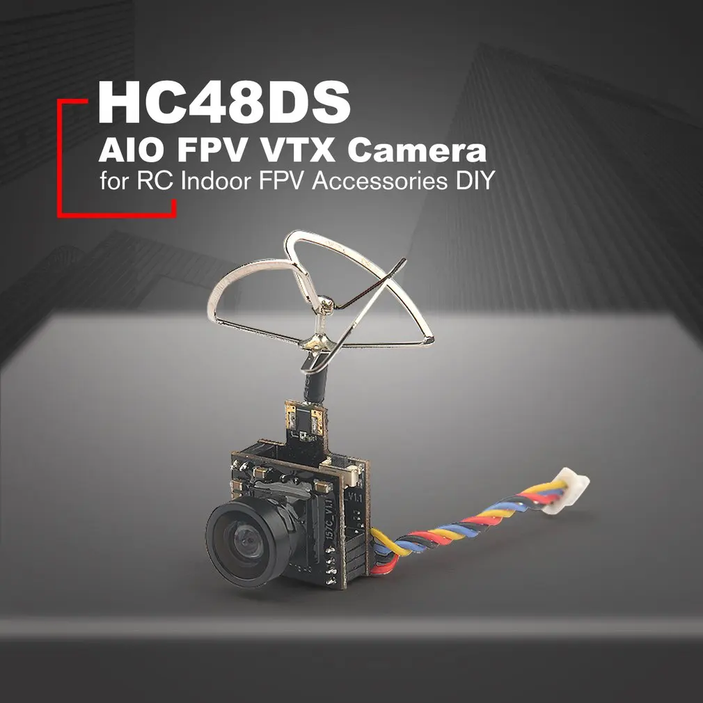 Мини 5,8G Выходная мощность камеры 48CH 25 MW 100 MW переключаемая камера AIO FPV VTX HC48DS камера для помещений аксессуары для Дронов