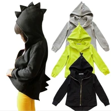 2017New Automne Printemps Enfants Vêtements Garçons Gilrs Dinosaure Manteau Garçons Veste de Survêtement Bébé Filles Manteau Enfants Vêtements 2-6 Ans