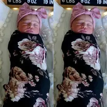 Мягкое хлопковое детское Пеленальное муслиновое одеяло детское цветочное одеяло для завёртывания для пеленания детское цветочное хлопчатобумажное одеяльце