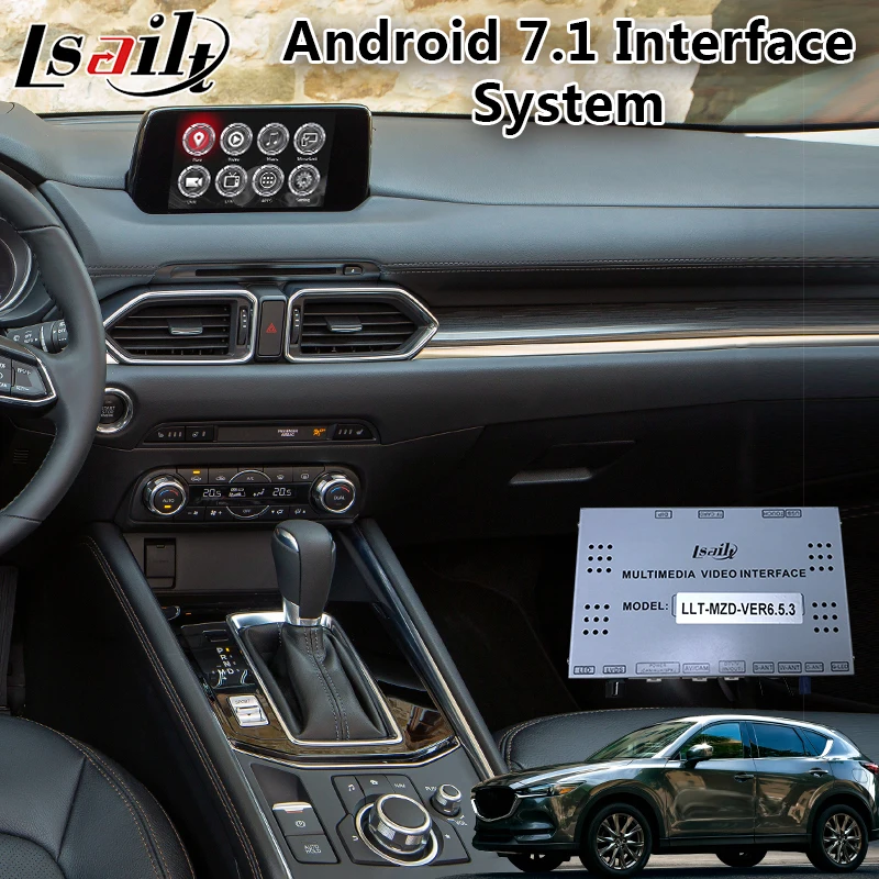 Android 7,1 видео интеграционный интерфейс для Mazda CX-5/3/6/2 Поддержка APP/MCU онлайн обновления, Автомобильный Gps навигатор Box