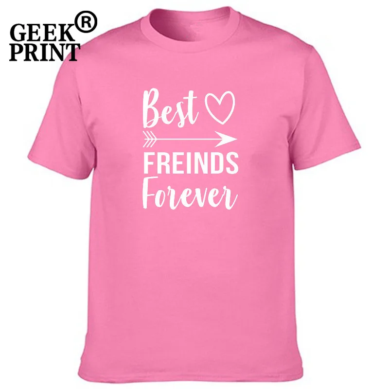 Женские топы с логотипом BEST FRIENDS FOREVER футболки для девушек подарок милая дружба