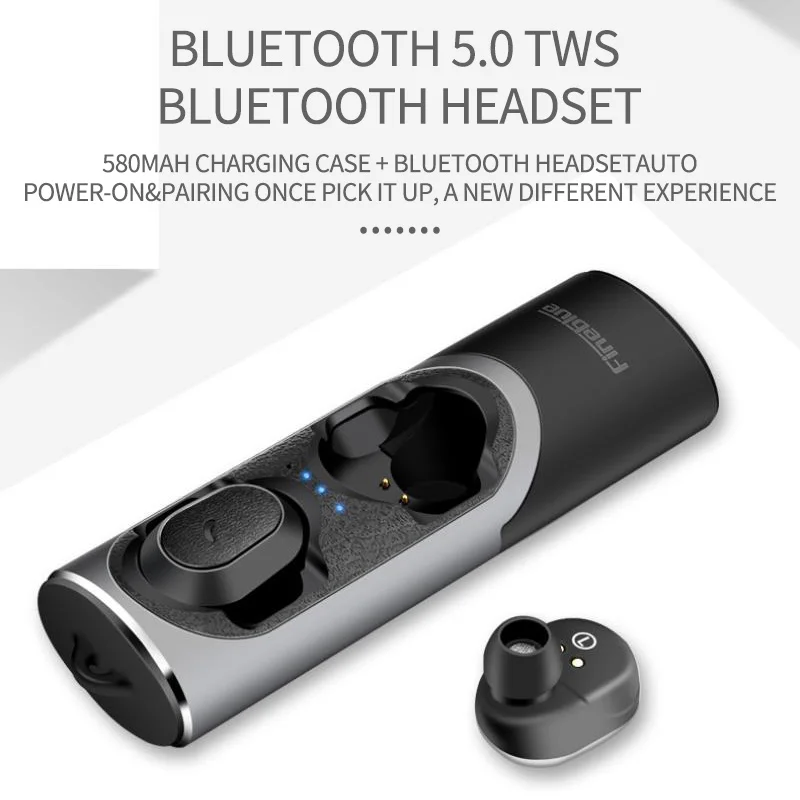 Fineblue XS Mini dual ear Беспроводная Bluetooth 5,0 Bass гарнитура вкладыши Звук бинауральные наушники с магнитной зарядной розеткой
