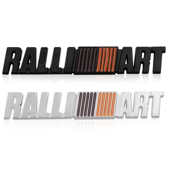 

1PCS 3D Metal Ralli Art Logo Badge Emblem Car Sticker Car Decal Fit For Mitsubishi RalliArt Lancer Car Styling Accessories