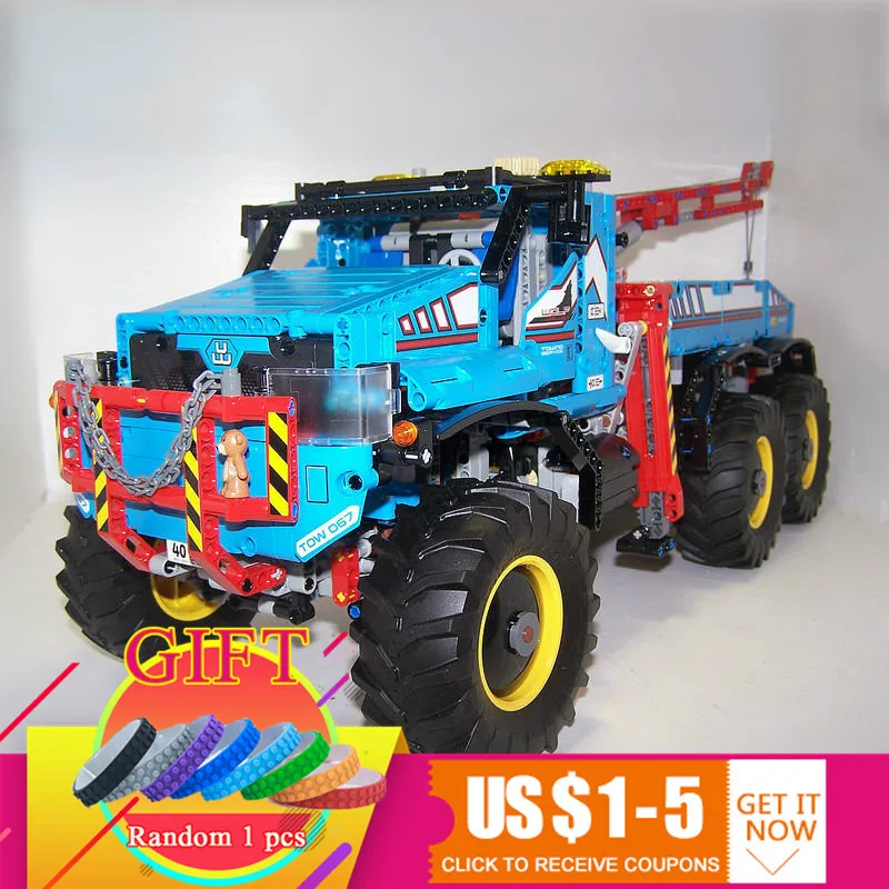 

20056 1912Pcs Technical Series The Ultimate All Terrain 6X6 Remote Control Truck Set Compatible 42070 Building Blocks Toys toys