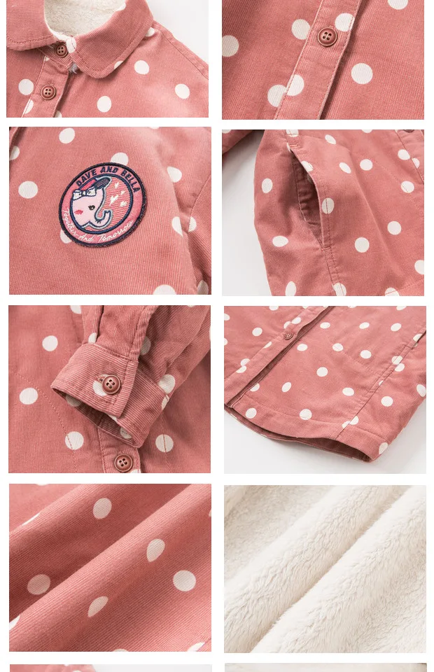 DBK8346 dave bella Осенняя Модная рубашка для маленьких девочек детская одежда детские эксклюзивные рубашки Детский Топ высокого качества