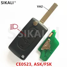 Sikali удаленное 3BT для Peugeot Partner 807 307 207 407 308 CC эксперт SW лампа/света кнопку (CE0523, ASK/fsk, VA2)