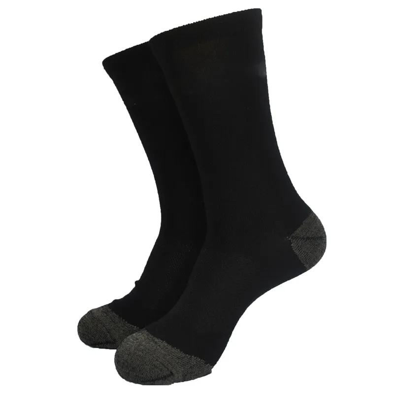 

2 Pairs Spring Black Color Merino Wool Outdoor Sports Socks Men's Socks