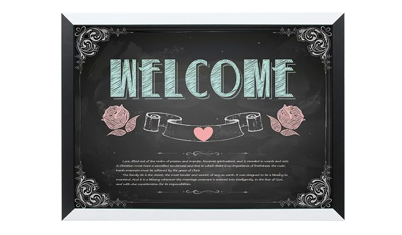 Quadro de Madeira Magnético do Mdf do Quadro Branco de Xindi Quadro de Mensagem 30*40cm para Notas Preto Casa Decorativo Desenho Quadro & 14 Material escolar e de escritório