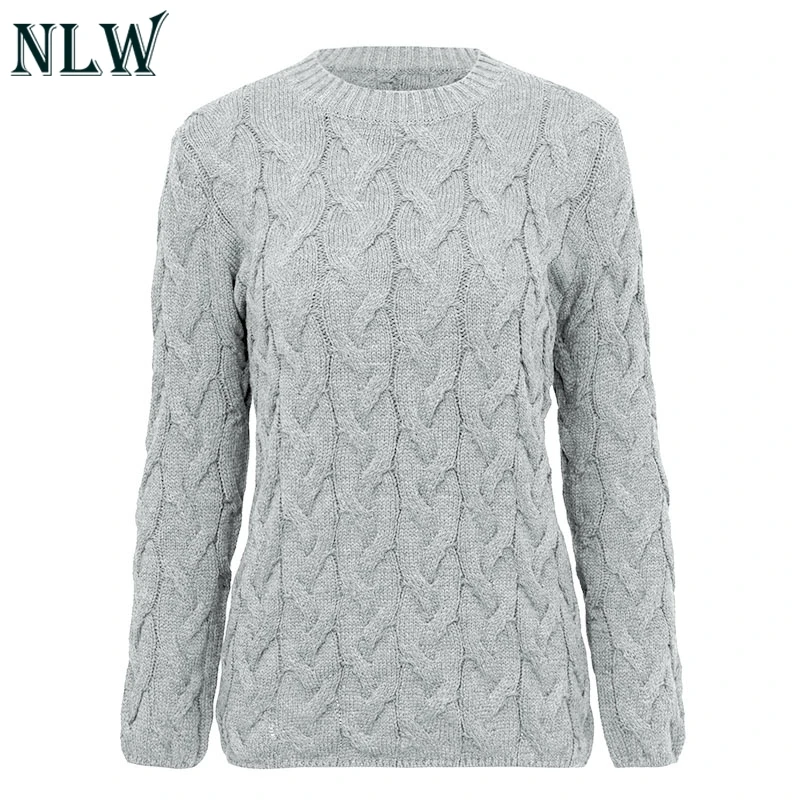 NLW 6 цветов, Повседневные вязаные свитера, однотонный элегантный женский свитер, пуловеры, трикотаж, зимний свитер, джемпер