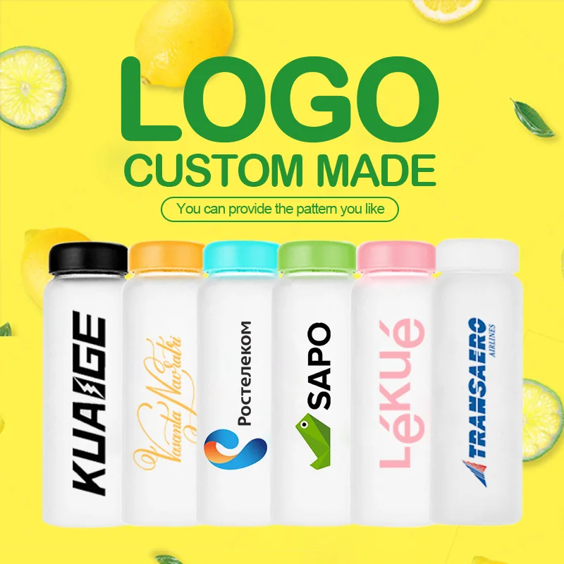 Plastic My bottle 500ml Water Bottle for drinking PC Transparent or Matte Sport Korean style Heat resistant Leakproof