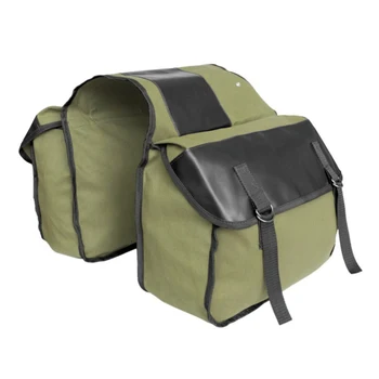 

Tail Seat Pannier Pack Canvas Waterproof Wear-resistant portable durable bike rack back seat Pouch
