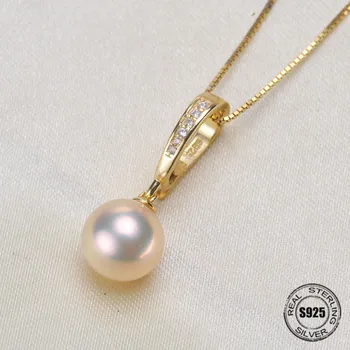 

Special offer The new 925 Sterling Silver Pearl Pendant Necklace Pendant Findings Jewelry Parts Fittings Women Accessories