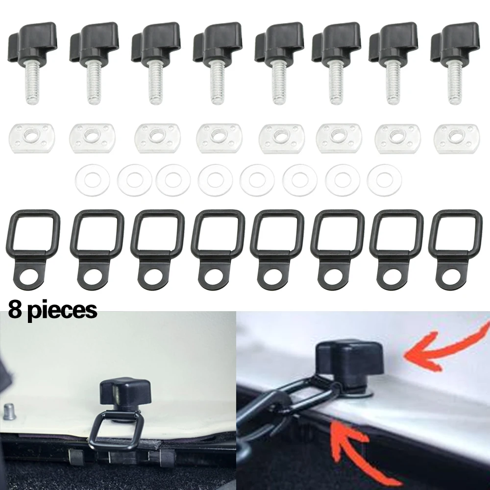 1 комплект, жесткий Топ, быстросъемный крепеж, винт с гайкой, шайба, набор d-колец для Jeep Wrangler YJ TJ JK JKU