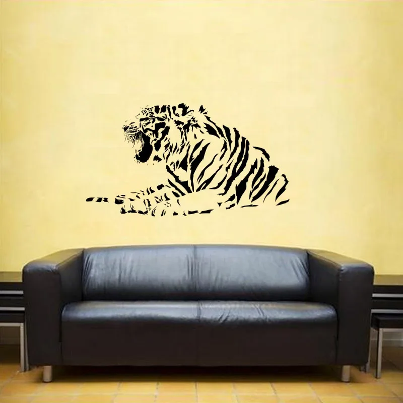 DCTAL Tiger Wall Sticker Tigre Decal Unicornio Posters Vinyl Wall Art Decals Pegatina Car Decal Decor Mural Animal Sticker