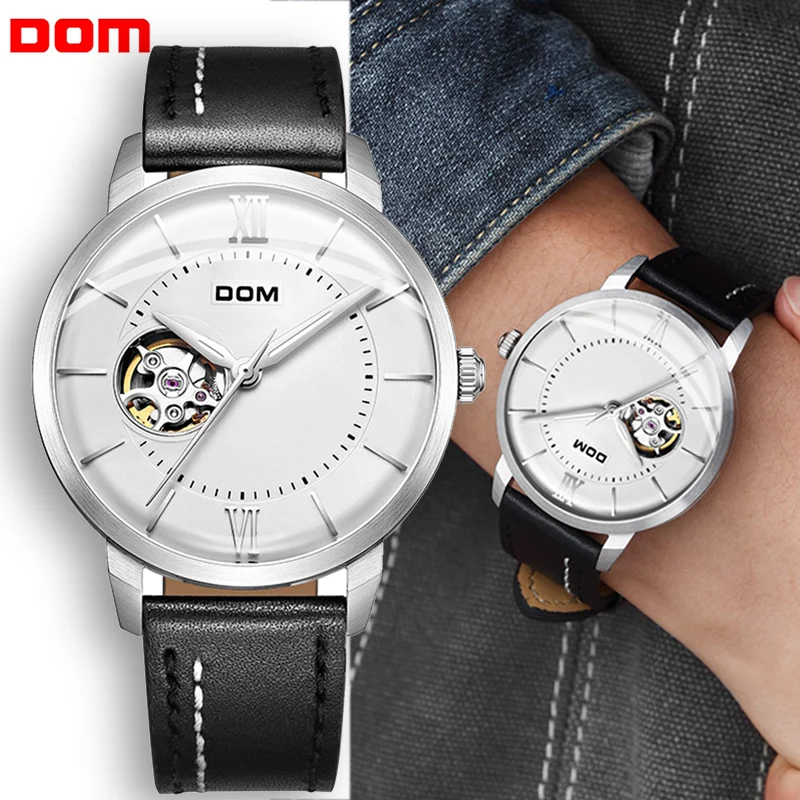 

DOM Men's Watches Top Luxury Brand Automatic Mechanical Watch Men Large Dial Business Waterproof Sport Watches Relogio Masculino