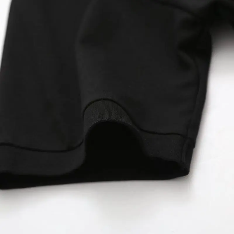 Новые летние рубашки с милой вышивкой из мультфильма, Черная Женская свободная модная футболка с коротким рукавом