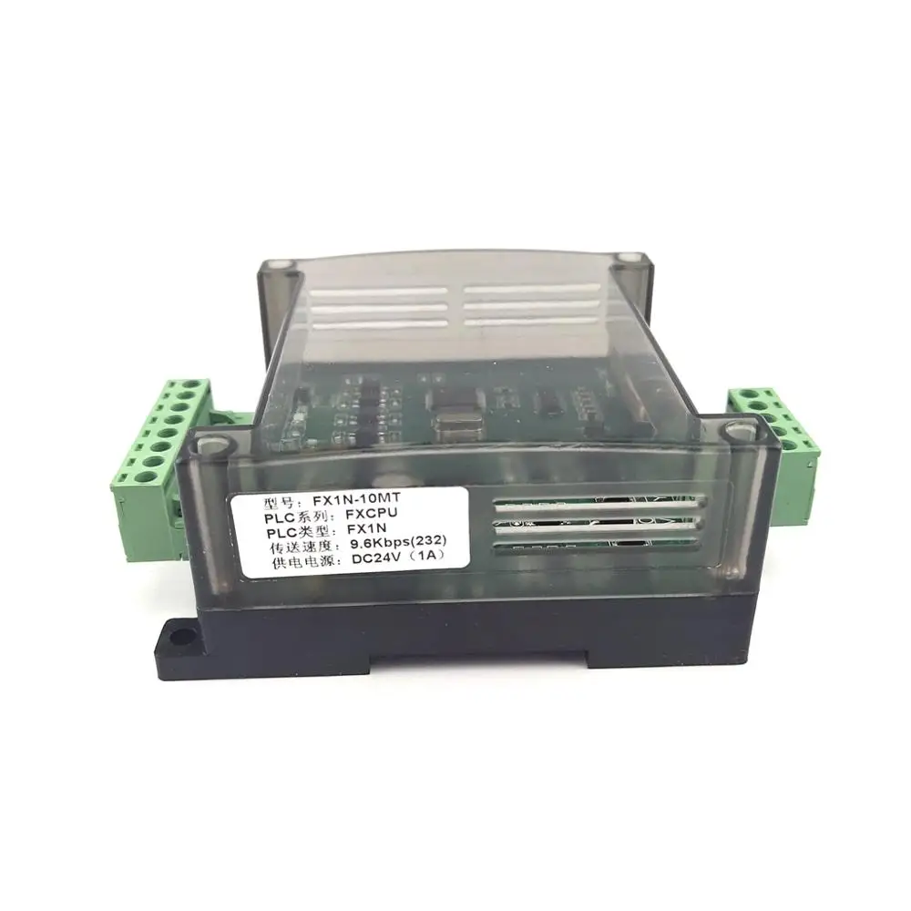 PLC industrial control board with housing FX1N-10MR FX1N-10MT controller programmable module