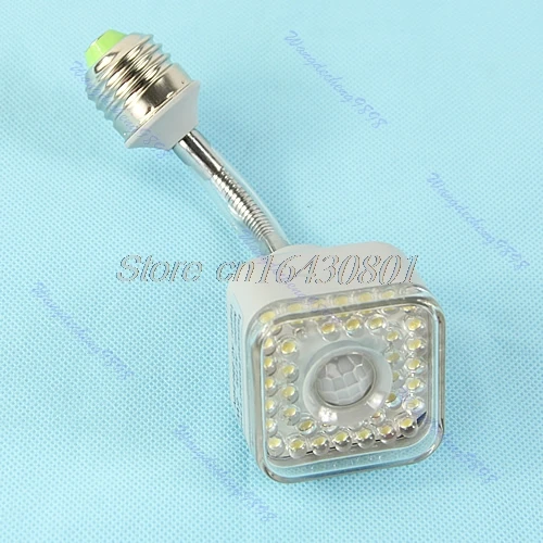 

E27 220V 5W 39 LED Flexible IR Infrared Sensor PIR Motion Automatic Lamp Light S08 Drop ship