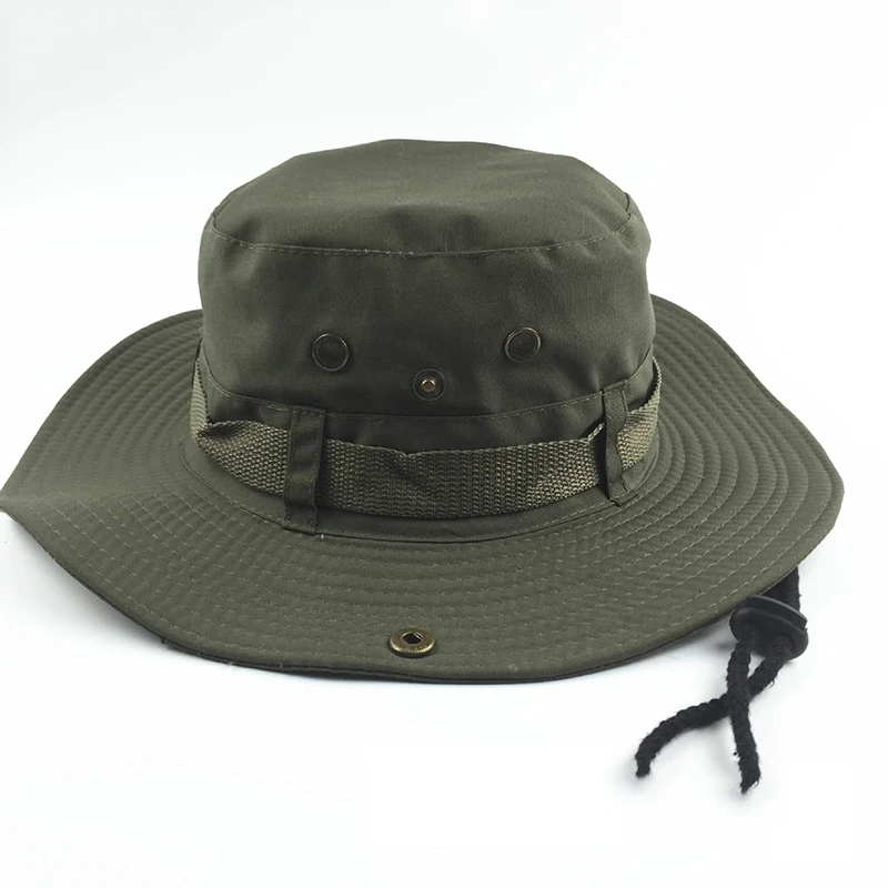 Benni Cap Hat Big Brim Round Hat Solid Color or Camouflage Men and Women Outdoor Mountaineering Fisherman Hat Visor Double Sided