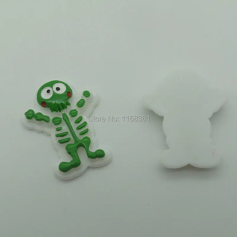 1pcs/lot resin flatback lovely Skull man 30mm Cabochons Scrapbooking Hair Bow Center DIY Christmas decration C109-3