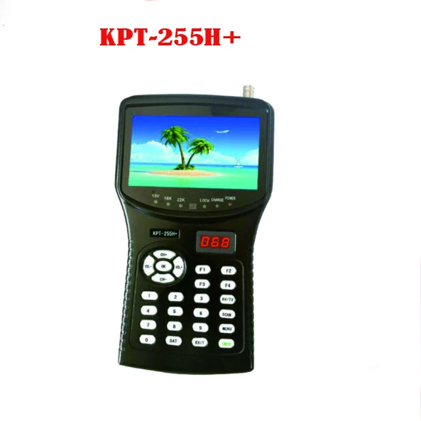 Kpt-255h plus kpt 255+ sat finder Тест cctv камера ЖК-подсветка Кнопка 4,3 дюймов DVB-S/S2 тест сигнала с av usb