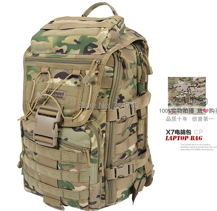 THUNDER X7 Army Tactical Laptop Backpacks Military Camouflage Outdoor