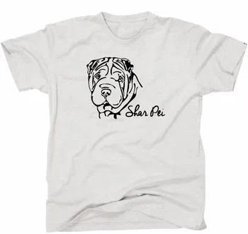 

2019 New Pure Cotton Short Sleeves Hip Hop Fashion O-Neck T Shirt Shar Pei Portrait Hund Hunde Sleeve T Shirt Sweatshirt