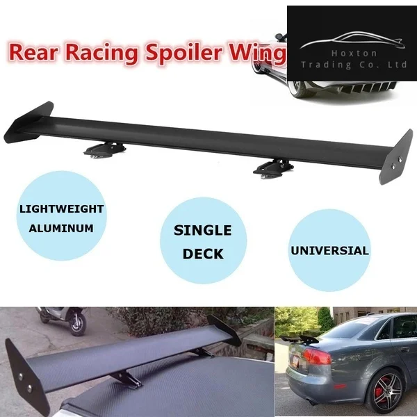 

Universal Lightweight Aluminum Adjustable Car Trunk GT Rear Racing Spoiler Wing