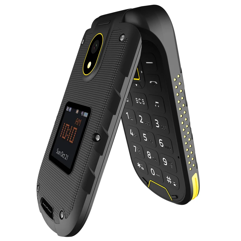 Ioutdoor F2 tres prevención característica Slim Flip resistente impermeable Dual Docking estación SOS linterna LED superior del teléfono móvil Ioutdoor F2 tres prevención característica Slim Flip resistente impermeable Dual Docking estación SOS linterna LED superior del teléfono móvil