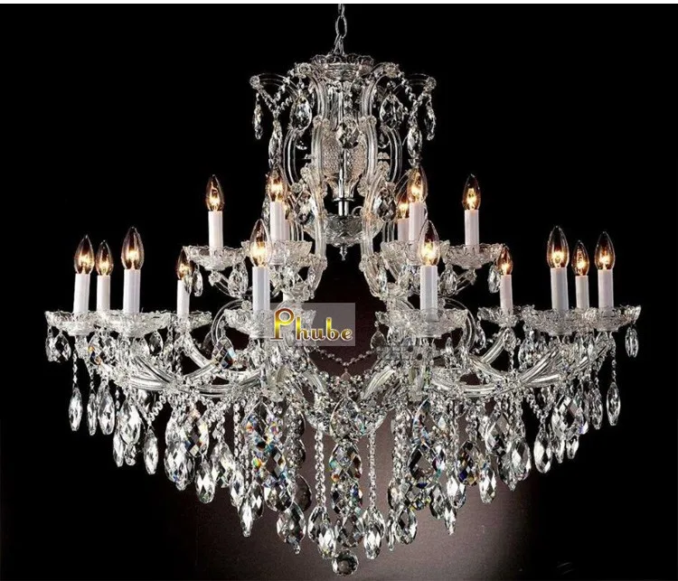 

Phube Lighting Maria Theresa K9 Crystal Chandelier Lighting Gold/Chrome Chandelier Light Lighting+Free shipping