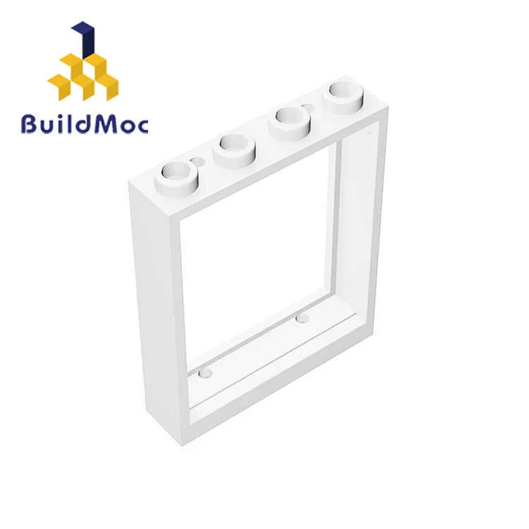 BuildMOC совместимые сборки частиц 6154 1x4x4 для строительных блоков части DIY логотип