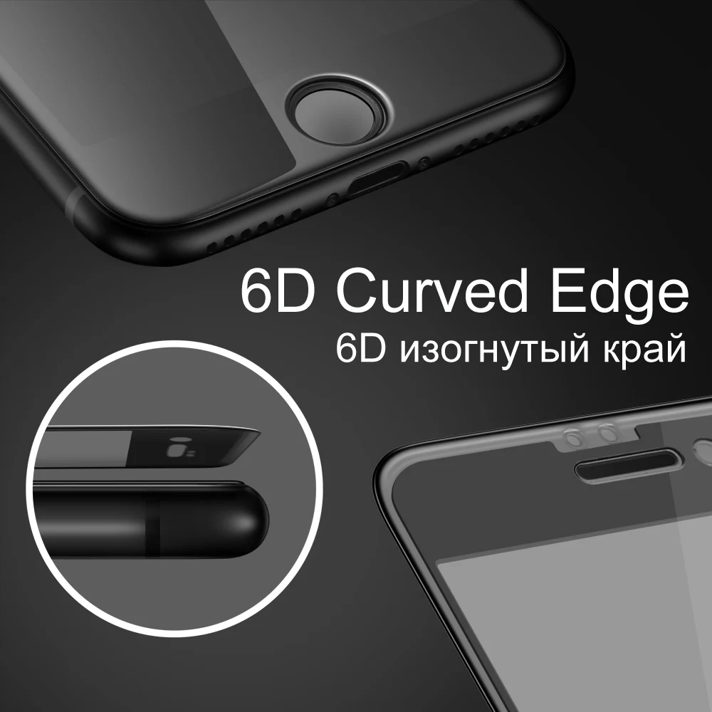 TOMKAS 6D Защитное стекло для iPhone 6 7 закаленное 6S 8 Plus X защитная пленка Edge|Защитные